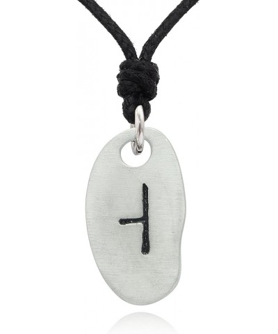 Celtic Irish Ogham Alphabet Silver Pewter Charm Necklace Pendant Jewelry Uath Hawthorn-Pewter-Adjustable Cotton $7.27 Necklaces