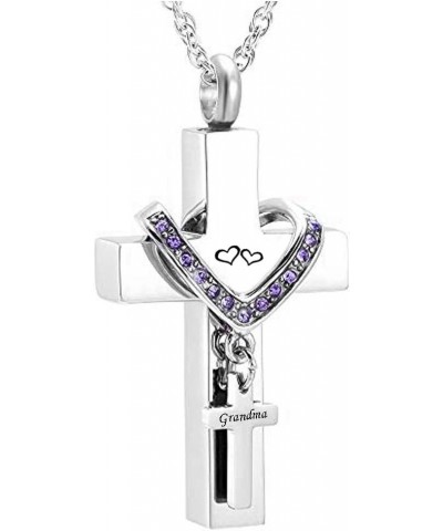 Cross Urn Necklaces for Ashes Grandma Cremation Keepsake Memorial Pendant Necklace February $9.53 Necklaces