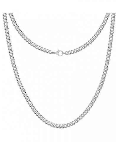 2/4/6mm CUBAN Link Chain for Men Necklace - Silver / 18k Gold Plated - NON-TARNISH & Waterproof - Real 316 Stainless Steel Un...