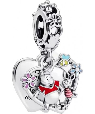 Sun Moon Radiant Star Eeyore tigger Piglet Double Love & Luck Zombie Bride and Skeleton Man Snowflake Festive Bell Charms for...