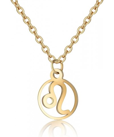 Gold Zodiac Necklace for Women, 12 Horoscope Astrology Sign Pendant Necklaces, Jewelry Gifts, Leo $9.68 Necklaces