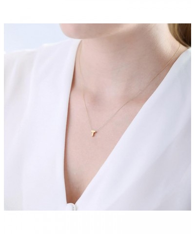 100% 14k Pure Gold Necklace - Non Tarnish Dainty Charm Personalized Initial Necklaces for Women, Teen Girls, Mom, Daughter, G...