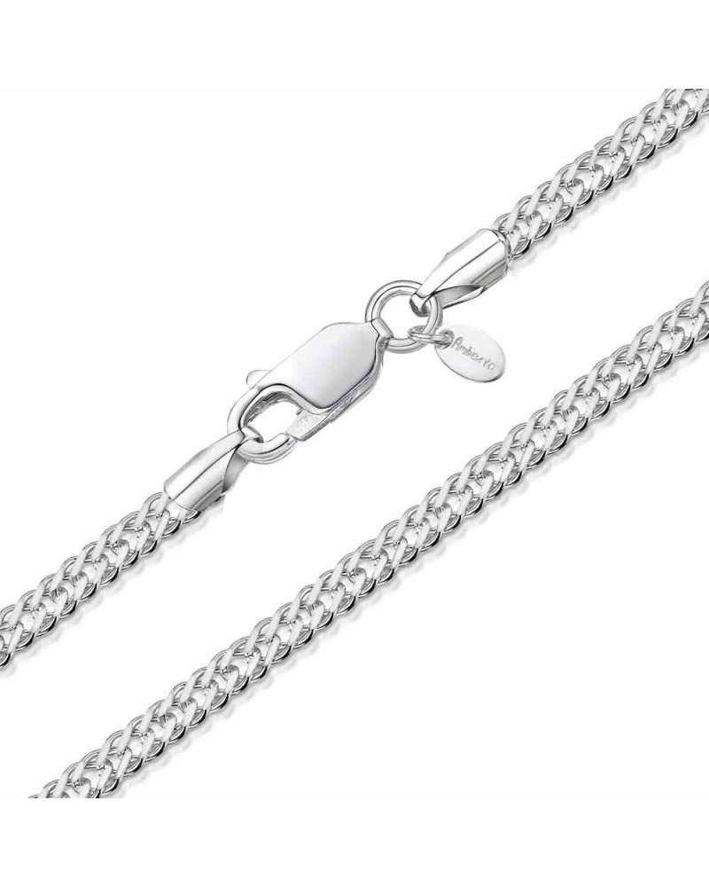 925 Sterling Silver 2 mm Rhombus Curb Chain Necklace 16" 18" 20" 22" in 16 inch / 40 cm $10.32 Necklaces