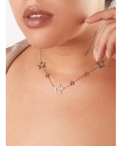 Y2k Silver Star Choker Necklace, Star Necklace Y2k, Y2k Necklaces, Star Jewelry, Christmas Jewelry Gift For Women 2 $7.79 Nec...