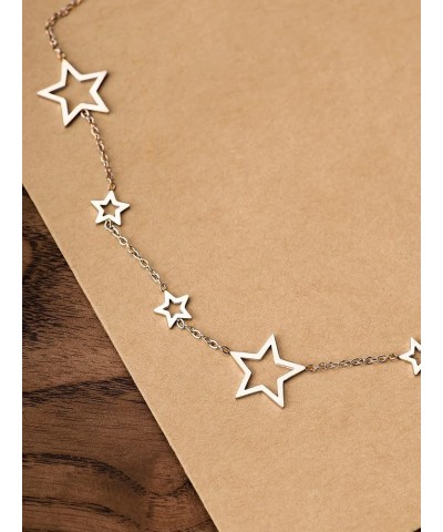 Y2k Silver Star Choker Necklace, Star Necklace Y2k, Y2k Necklaces, Star Jewelry, Christmas Jewelry Gift For Women 2 $7.79 Nec...