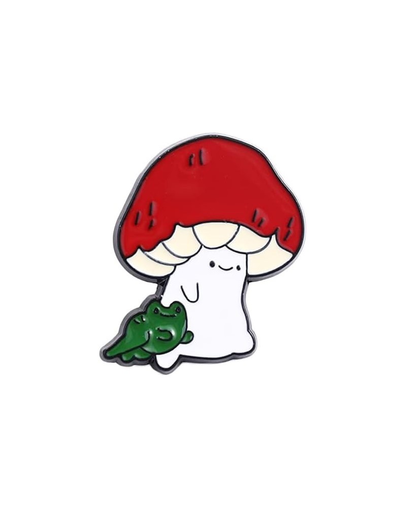 Brooches Pin Cute Lapel Brooch Mushroom and Froggo Lapel Pin Badge Pin Collar Brooch Enamel Pin $3.57 Brooches & Pins