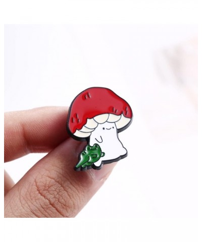 Brooches Pin Cute Lapel Brooch Mushroom and Froggo Lapel Pin Badge Pin Collar Brooch Enamel Pin $3.57 Brooches & Pins