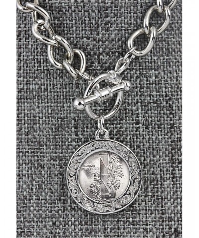 Silver Mercury Dime Silvertone Coin Toggle Bracelet $18.17 Bracelets