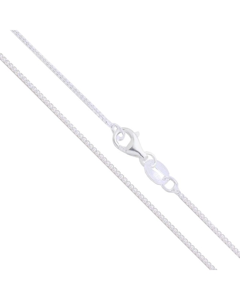 CHOOSE YOUR CLASP Sterling Silver 1.1mm Box Chain Necklace 26.0 Inches Pear Clasp $16.58 Necklaces