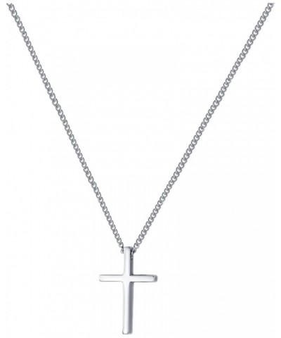 Minimalist Silver Cross Necklace For Women Simple Tiny 925 Sterling Silver Christian Cross Pendant For Teen Girls Jewelry Gif...