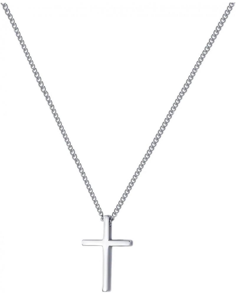 Minimalist Silver Cross Necklace For Women Simple Tiny 925 Sterling Silver Christian Cross Pendant For Teen Girls Jewelry Gif...