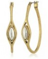 Two-Tone 1-1/2" Hoop Earrings $12.85 Earrings