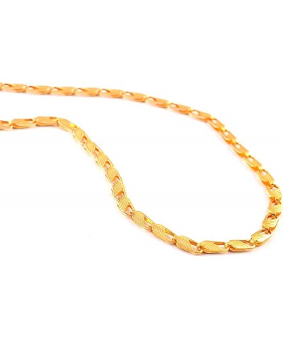 Mandi golden Chain Necklace for women and men Golden chips $8.54 Necklaces