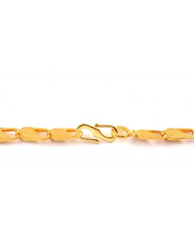 Mandi golden Chain Necklace for women and men Golden chips $8.54 Necklaces