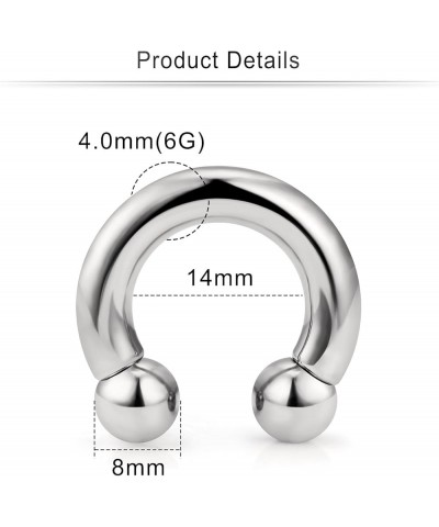 6G 8G Titaniumm Septum Rings Gauges Tunnels Earrings stretching kit Hypoallergenic Medical Implant Septum Nose Lip PA Ring Ho...