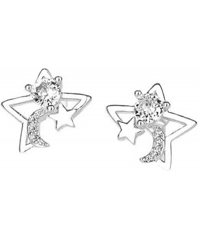 Earrings for Women Blue Butterfly Earrings Cubic Zirconia Stud Earrings 925 Sterling Silver Post F $6.93 Earrings