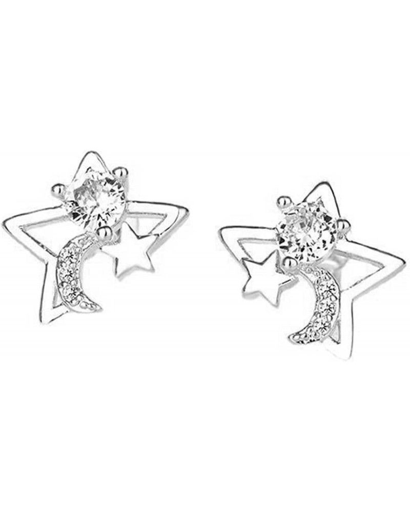 Earrings for Women Blue Butterfly Earrings Cubic Zirconia Stud Earrings 925 Sterling Silver Post F $6.93 Earrings