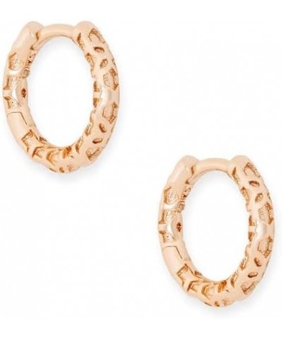 Maggie Huggie Earrings for Women, Fashion Jewelry ROSE GOLD - FILIGREE METAL $23.50 Earrings