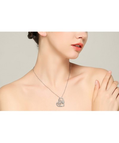 S925 Sterling Silver Turtle Love Heart Pendant Necklace for Women Jewelry Gift $7.79 Necklaces