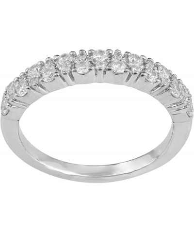 1/2 CTW Diamond Anniversary Ring set in 925 Sterling Silver 8 $45.11 Rings