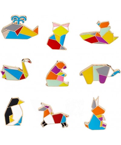 Fashion Cartoon Enamel Brooch Pins Set for Unisex Child Women's Clothing Decorate Colorful Animals $11.65 Brooches & Pins