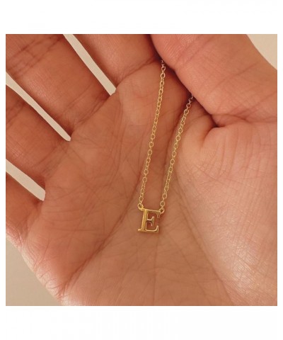 Initial Necklace for Women, 14k Gold Plated Dainty Gold Letter Necklace, Personalized Initial Pendant Necklace Gold Choker Ne...