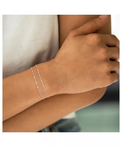 Bracelets for Women, Dainty Bracelets for Women Layered Adjustable Chain Length Jewelry Bracelets for Women and Teenagers (Go...