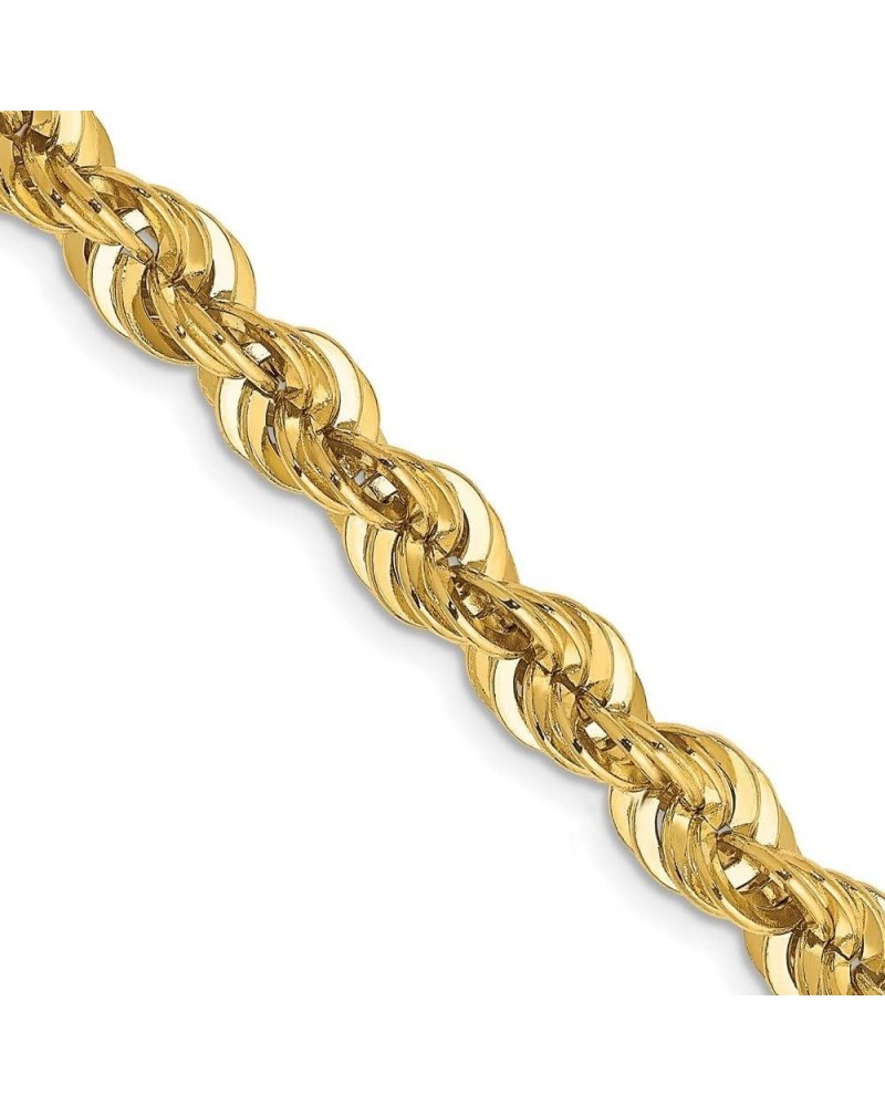 14k Yellow Gold 6mm Handmade Regular Rope Chain Bracelet Fine Jewelry for Men Women 30.0 Inches $599.38 Bracelets