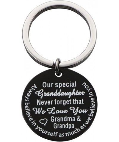 Grandparents to Granddaughter Gifts Never Forget That We Love You Keychain Inspirational Gift for Granddaughter Our Special G...