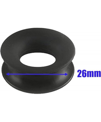 Black Double Flared Tunnels Ear Plugs SI04 Wholesale Lot Stretching Stretchers Bulk Piercing 4Pcs 1 1/16 inch 26mm $9.30 Others