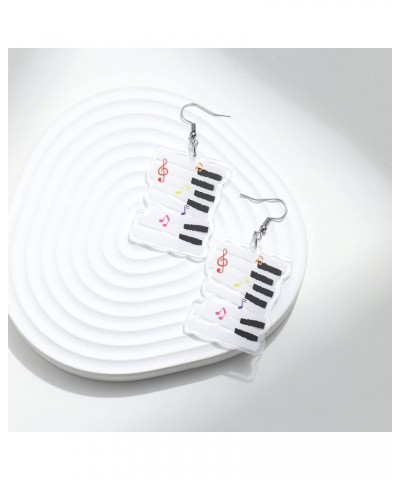 Colorful Teacher Earrings for Women Girls - Acrylic Rainbow Pencil Dangle Earrings School Gift Piano Keys Earrings $5.12 Earr...