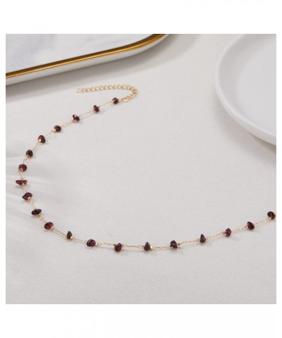 Carnelian Crystal Choker Necklace for Women, Real Carnelian Stone Crystal Choker Necklaces Gold Carnelian Jewelry Amethyst Cr...