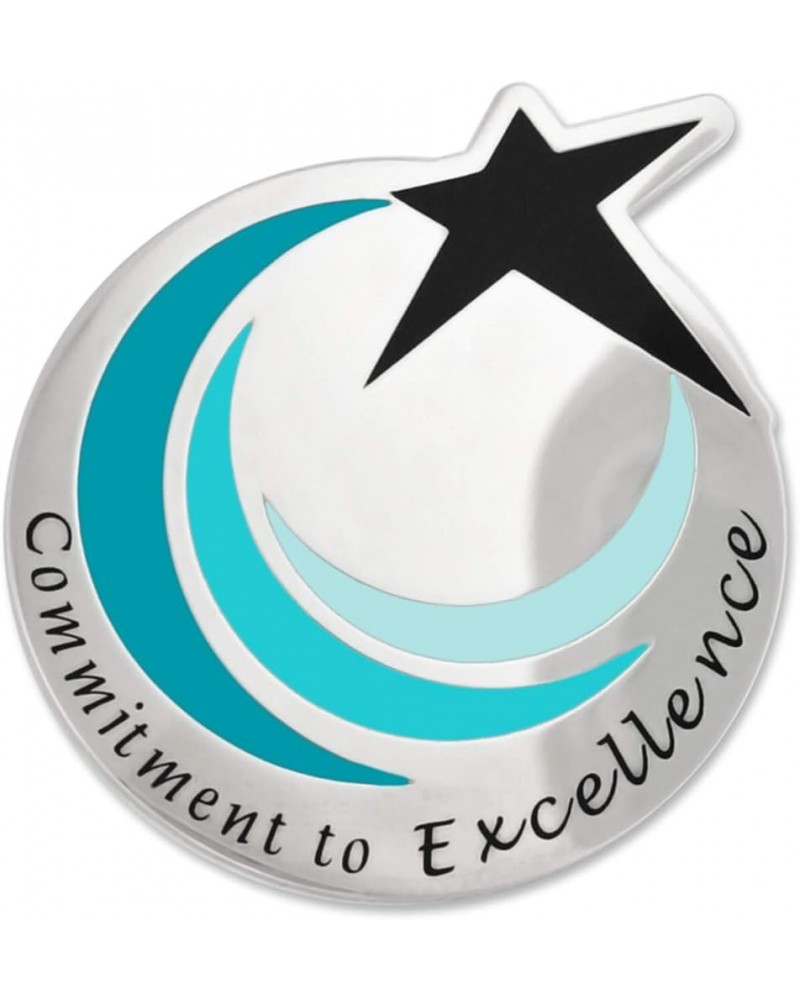 PinMart's Commitment To Excellence Recognition Service Star Lapel Pin 1 Piece $13.21 Brooches & Pins