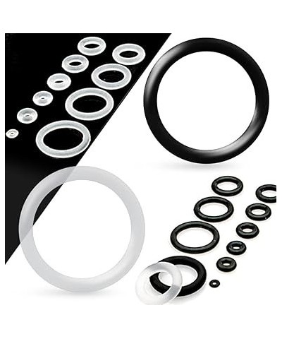 Pack of 10 Black Silicone Body Jewelry O-Rings (4mm (0.16")) 21mm (0.83") $6.50 Body Jewelry