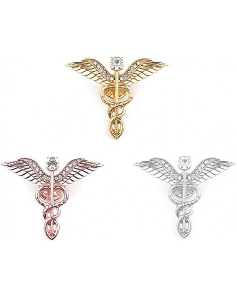 3 PCS Medical Caduceus Doctor Nurse Brooch Pin Sets Jewelry for Graduation Medical Student Gifts (3 pics) $8.95 Brooches & Pins