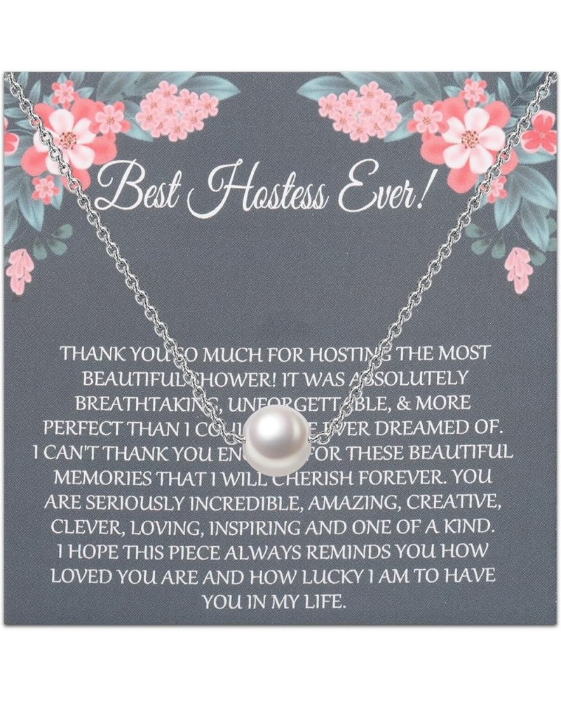 Hostess Gift Baby Shower Hostess Gift Hostess Thank You Gift Hostess Necklace, Hostess Jewelry Best Hostess Ever $10.38 Neckl...