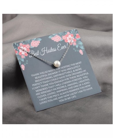 Hostess Gift Baby Shower Hostess Gift Hostess Thank You Gift Hostess Necklace, Hostess Jewelry Best Hostess Ever $10.38 Neckl...