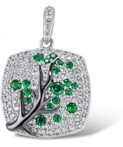 Sterling Silver Cherry Pendant for Women [A]Green $15.67 Pendants