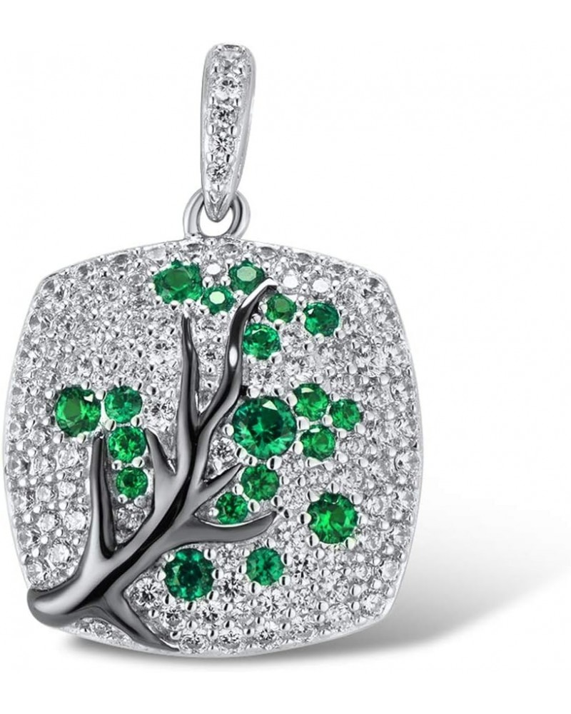 Sterling Silver Cherry Pendant for Women [A]Green $15.67 Pendants