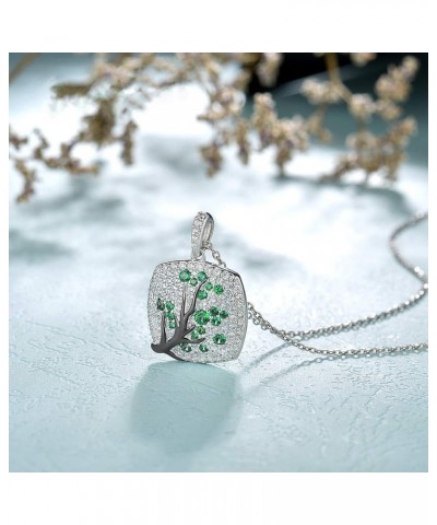 Sterling Silver Cherry Pendant for Women [A]Green $15.67 Pendants