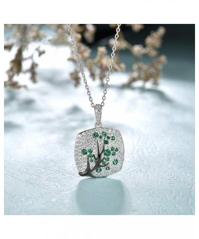 Sterling Silver Cherry Pendant for Women [A]Green $15.67 Pendants