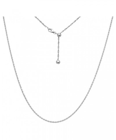 30" Italian Silver Milano Twist Adjustable Chain $29.25 Necklaces