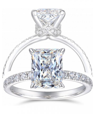 3ct Radiant Cut Moissanite Engagement Rings for Women $35.28 Rings