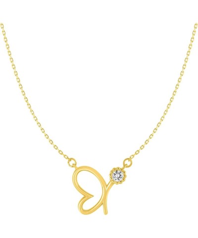 18K Gold & White Gold Plated 18 Inch Necklace Minimal Gold Plated $17.20 Necklaces