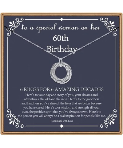 Birthday Gifts for Women, Sterling Silver Necklaces 30th 40th 50th 60th 70th 80th 90th Birthday Necklace For Her 30 40 50 60 ...