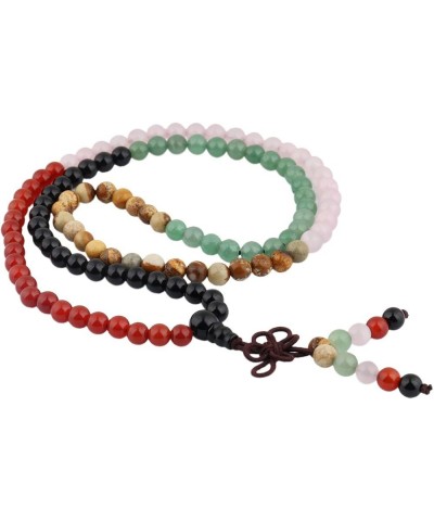 6mm 108 Healing Gemstone Mala Prayer Beads Stretch Bracelet Necklace for Men and Women crystal quartz stone $12.21 Necklaces