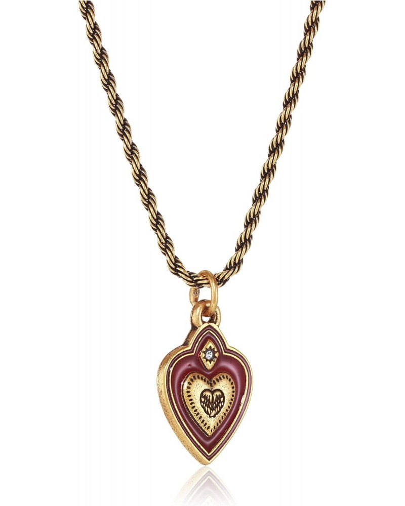 A21ENGOHRG:Color Infusion, Guardian of your Heart 22? Adjustable Necklace:Rafaelian Gold:Red $23.08 Necklaces