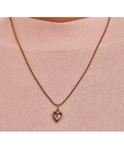 A21ENGOHRG:Color Infusion, Guardian of your Heart 22? Adjustable Necklace:Rafaelian Gold:Red $23.08 Necklaces