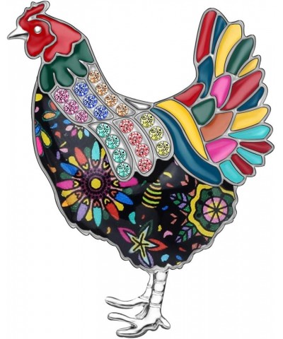 Enamel Alloy Hen Chicken Brooch Pin Sweet Fashion Animal Jewlery For Women Girls Gift Clothes Scarf Charms Multicolor $8.15 B...