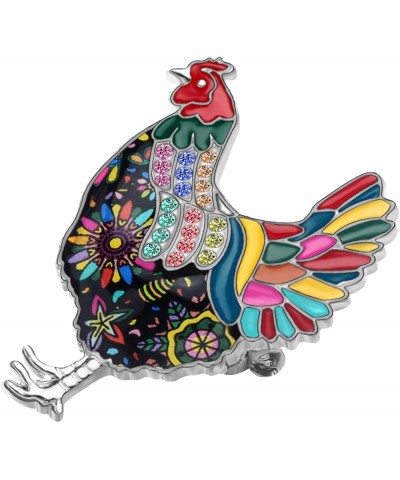 Enamel Alloy Hen Chicken Brooch Pin Sweet Fashion Animal Jewlery For Women Girls Gift Clothes Scarf Charms Multicolor $8.15 B...